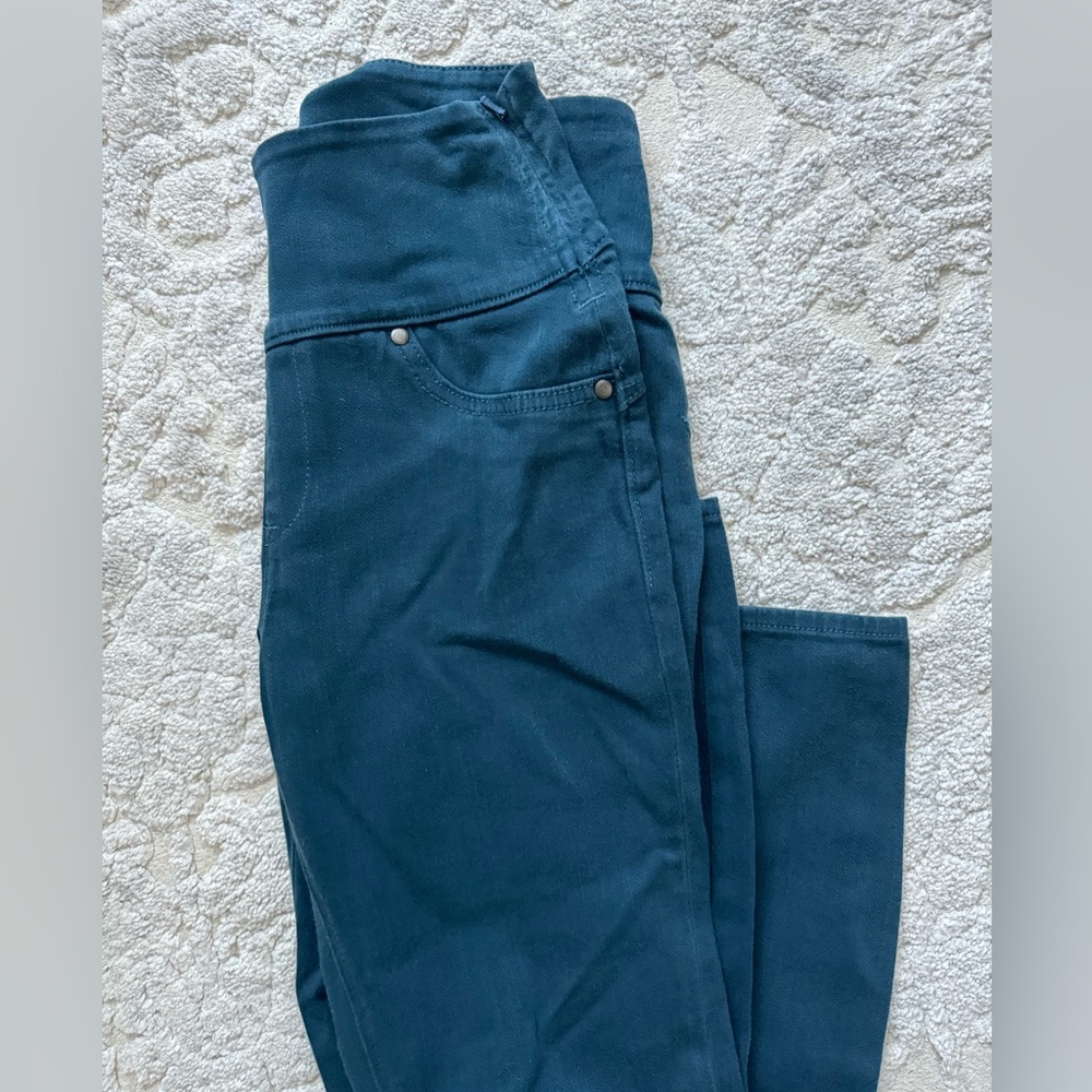 Teal spanx jeggings